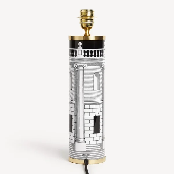 Fornasetti Base Lampada Cilindrica Casa Con Colonne^ Lampade E Paralumi