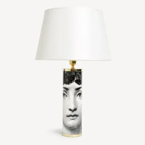 Fornasetti Base Lampada Cilindrica Viso^ Lampade E Paralumi