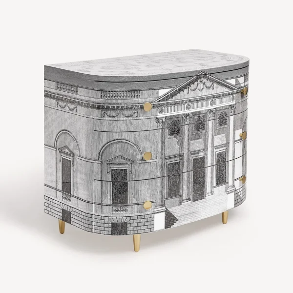 Fornasetti Cassettiera Curva Palladiana^ Cassettiera