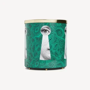 Fornasetti Cestino Portacarte Serratura Su Malachite^ Cestini Di Carta