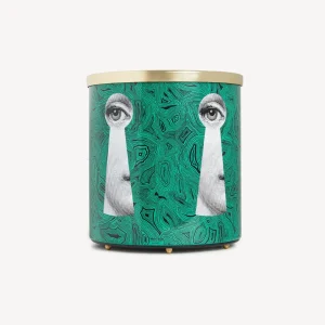 Fornasetti Cestino Portacarte Serratura Su Malachite^ Cestini Di Carta