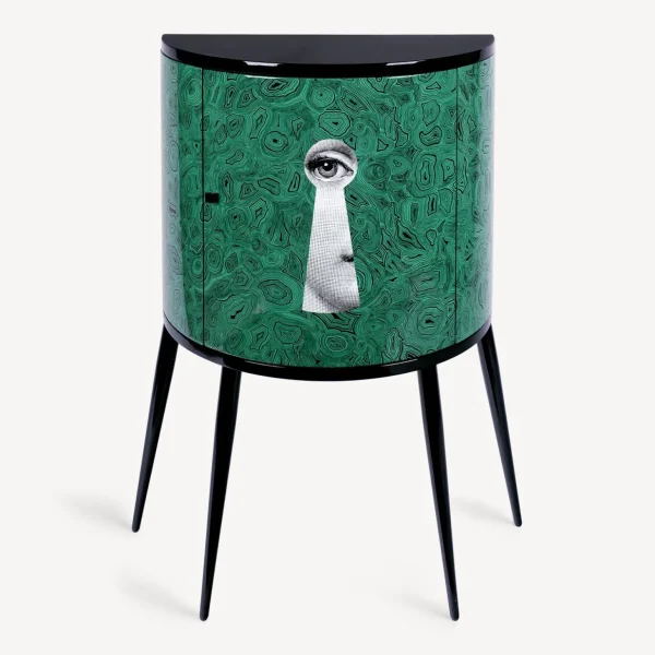 Fornasetti Consolle Serratura Su Malachite^ Console Di Archiviazione