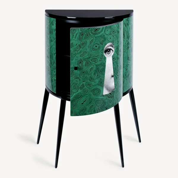 Fornasetti Consolle Serratura Su Malachite^ Console Di Archiviazione