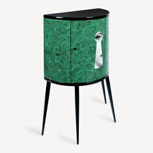 Fornasetti Consolle Serratura Su Malachite^ Console Di Archiviazione