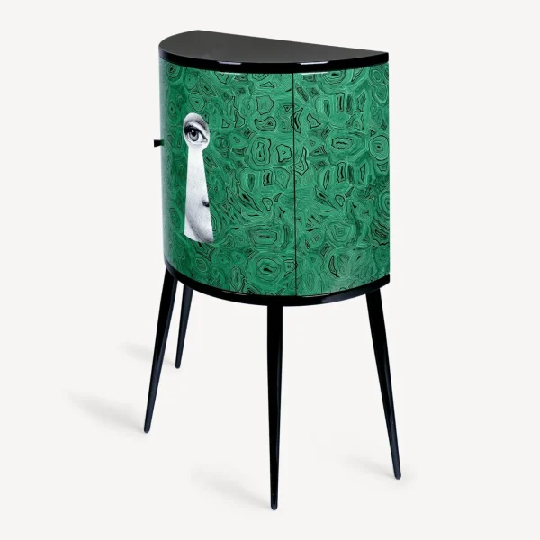 Fornasetti Consolle Serratura Su Malachite^ Console Di Archiviazione