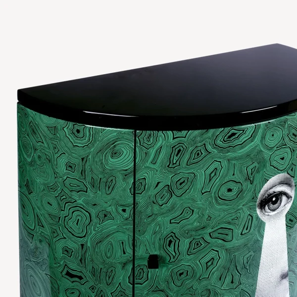 Fornasetti Consolle Serratura Su Malachite^ Console Di Archiviazione