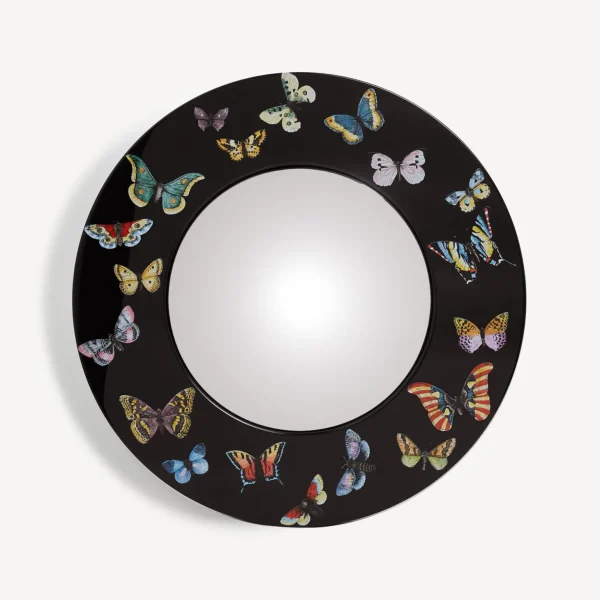 Fornasetti Cornice Con Specchio Convesso Farfalle^ Specchi Di Design