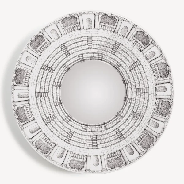 Fornasetti Cornice Con Specchio Convesso Architettura^ Specchi Di Design