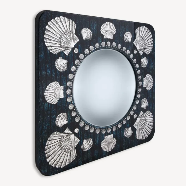 Fornasetti Cornice Con Specchio Convesso Giro Di Conchiglie^ Specchi Di Design