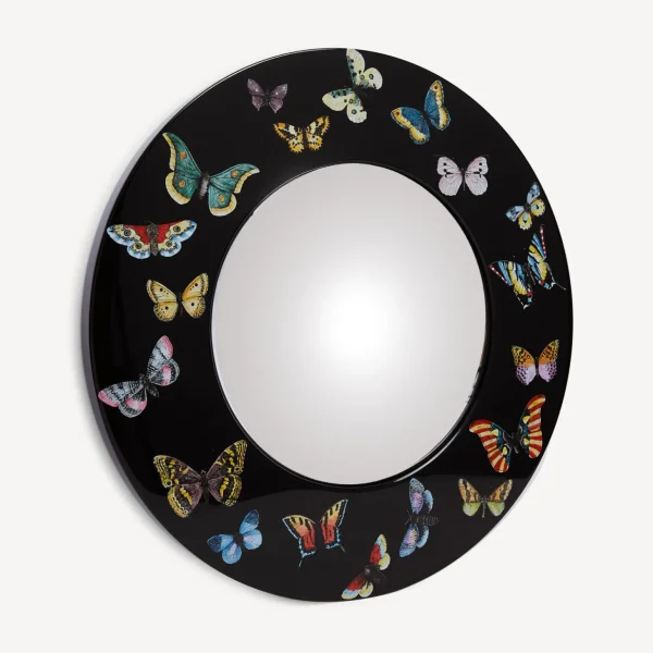 Fornasetti Cornice Con Specchio Convesso Farfalle^ Specchi Di Design