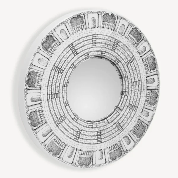 Fornasetti Cornice Con Specchio Convesso Architettura^ Specchi Di Design