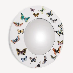 Fornasetti Cornice Con Specchio Convesso Farfalle^ Specchi Di Design