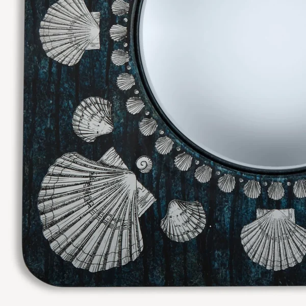 Fornasetti Cornice Con Specchio Convesso Giro Di Conchiglie^ Specchi Di Design