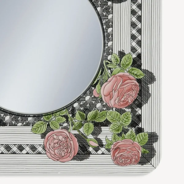 Fornasetti Cornice Con Specchio Piano Musciarabia Con Rose^ Specchi Di Design