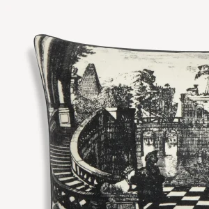 Fornasetti Cuscino In Cashmere Giardino Settecentesco^ Cuscini