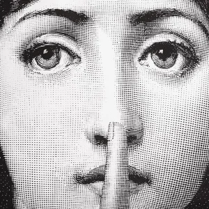 Fornasetti Cuscino Silenzio^ Cuscini