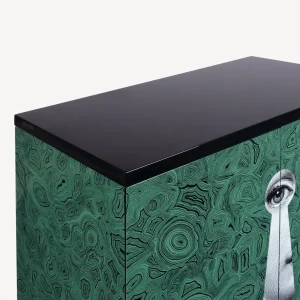 Fornasetti Madia Rialzata Serratura Su Malachite^ Armadietti