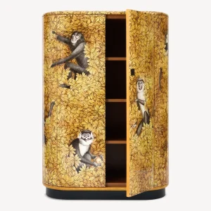 Fornasetti Mobile Curvo Scimmie E Foglie^ Armadi Curvi