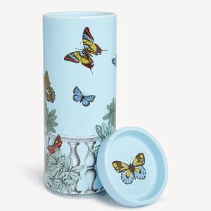 Fornasetti Nel Mentre Set Di Tre Candele Profumate - Decoro Farfalle E Balaustra - Fragranza Giardino Segreto^ Candele Profumate