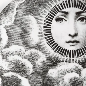 Fornasetti Piatto Da Muro Tema E Variazioni N.101^ Soli