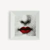 Fornasetti Piatto Quadrato Red Lips - Tema E Variazioni N.397^ Piatti Decorativi