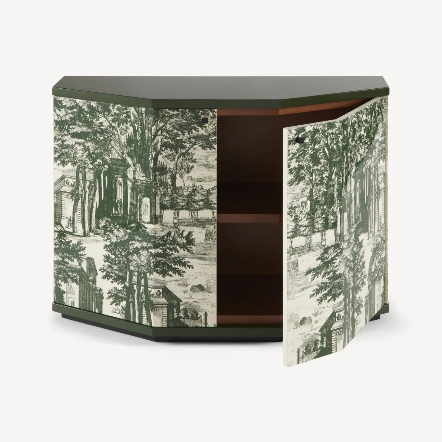 piccolo_mobiletto_poliedr_1.webp Fornasetti Piccolo Mobiletto Poliedrico Giardino Settecentesco^ Armadietti
