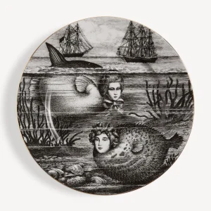 Fornasetti Placca Bordo Sirena N.5^ Piatti Decorativi