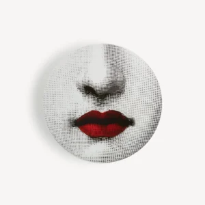 Fornasetti Scatola Rotonda Red Lips - Tema E Variazioni N.397^ Piccoli Contenitori