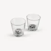 Fornasetti Set 2 Bicchieri Occhio E Bocca^ Bicchieri E Sottobicchieri