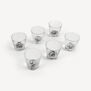 Fornasetti Set 6 Bicchieri Occhio E Bocca^ Bicchieri E Sottobicchieri