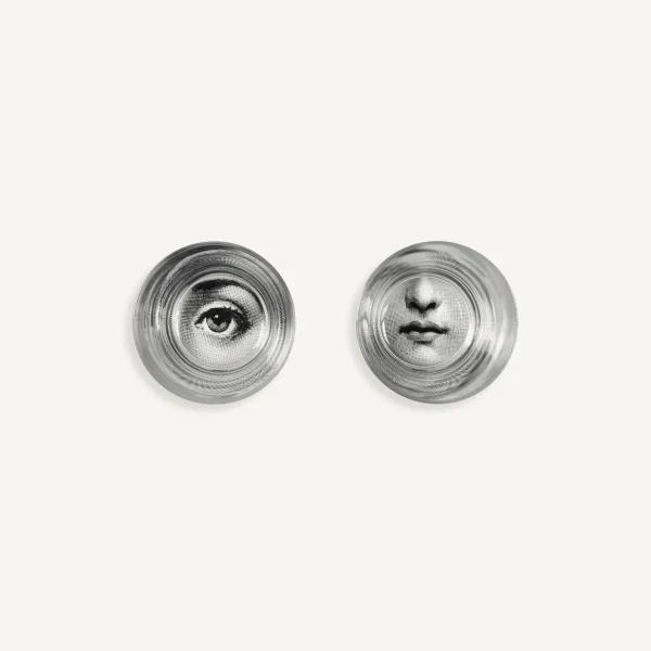 Fornasetti Set 2 Bicchieri Occhio E Bocca^ Bicchieri E Sottobicchieri