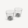 Fornasetti Set 2 Bicchieri Tema E Variazioni^ Bicchieri E Sottobicchieri
