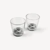 Fornasetti Set 2 Bicchieri Tema E Variazioni^ Bicchieri E Sottobicchieri