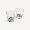 Fornasetti Set 2 Bicchieri Tema E Variazioni^ Bicchieri E Sottobicchieri