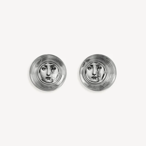 Fornasetti Set 2 Bicchieri Tema E Variazioni^ Bicchieri E Sottobicchieri