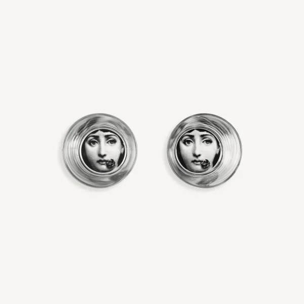 Fornasetti Set 2 Bicchieri Tema E Variazioni^ Bicchieri E Sottobicchieri