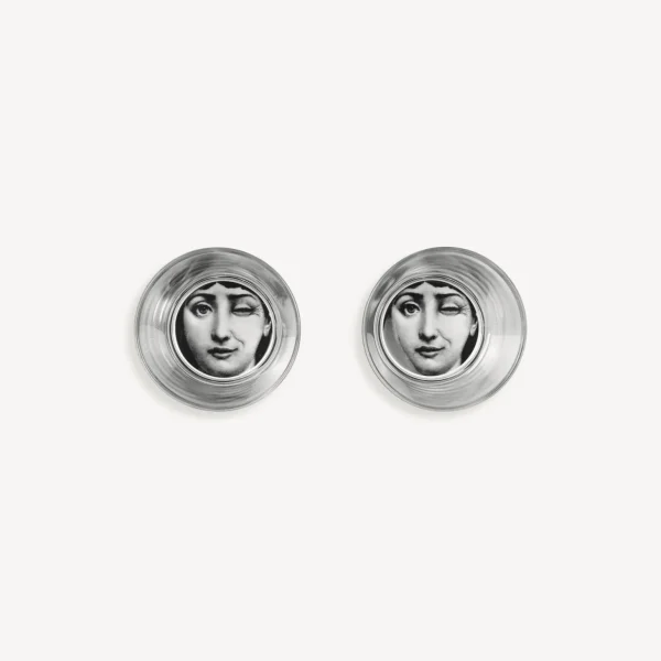 Fornasetti Set 2 Bicchieri Tema E Variazioni^ Bicchieri E Sottobicchieri