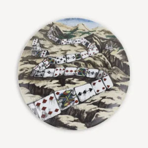 Fornasetti Set 12 Piatti Citta Di Carte^ Piatti Decorativi