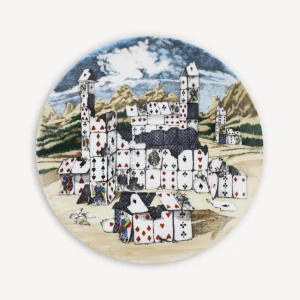 Fornasetti Set 12 Piatti Citta Di Carte^ Piatti Decorativi