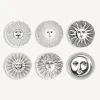 Fornasetti Set 6 Piatti Soli E Lune^ Piatti Decorativi