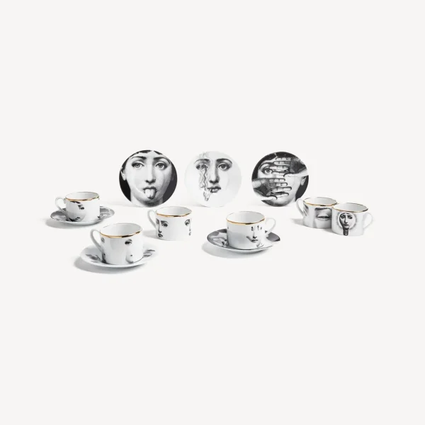 Fornasetti Set 6 Tazze Da Te Tema E Variazioni^ Set Da Te E Caffe