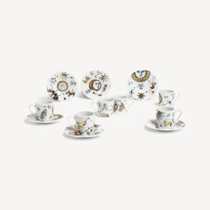 Fornasetti Set 6 Tazzine Caffe Astronomici^ Set Da Te E Caffe