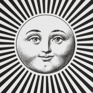 Fornasetti Sgabello Sole Raggiante^ Sgabelli