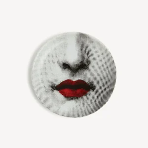 Fornasetti Sottobicchiere Red Lips - Tema E Variazioni N.397^ Bicchieri E Sottobicchieri