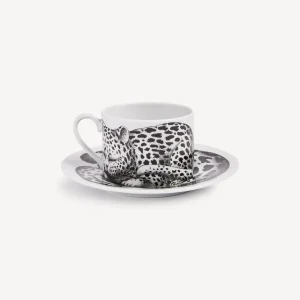 Fornasetti Tazza Da Te Alta Fedelta Pelle Leopardato^ Set Da Te E Caffe