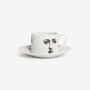 Fornasetti Tazza Da Te Tema E Variazioni Il Fumo Fa Male^ Set Da Te E Caffe