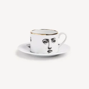 Fornasetti Tazza Da Te Tema E Variazioni Il Fumo Fa Male^ Set Da Te E Caffe