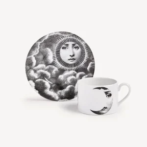 Fornasetti Tazza Da Te Tema E Variazioni Sole E Luna^ Set Da Te E Caffe