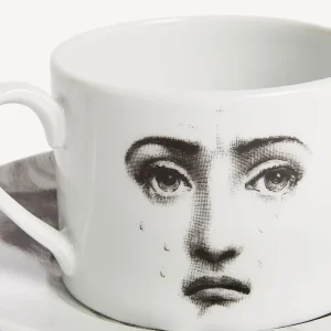 Fornasetti Tazza Da Te Tema E Variazioni Il Fumo Fa Male^ Set Da Te E Caffe