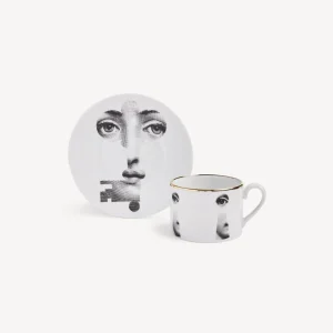 Fornasetti Tazza Da Te Tema E Variazioni Serratura^ Set Da Te E Caffe